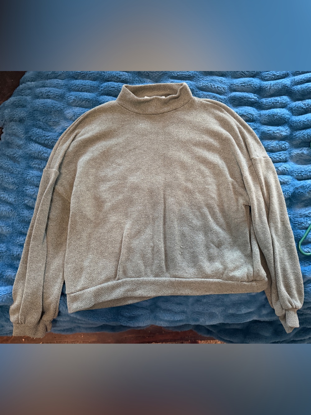 Lush Olive Green Turtleneck Knit Sweater